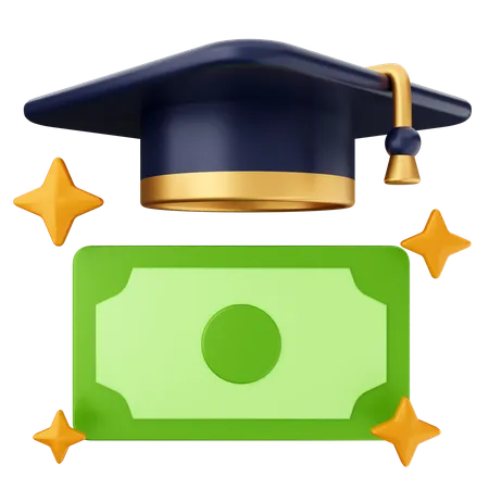 Educación monetaria  3D Icon