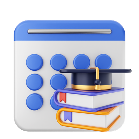 Educatiion Calendar  3D Icon