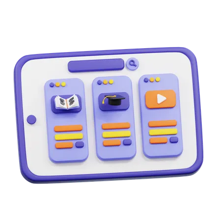 Education Application  3D Icon