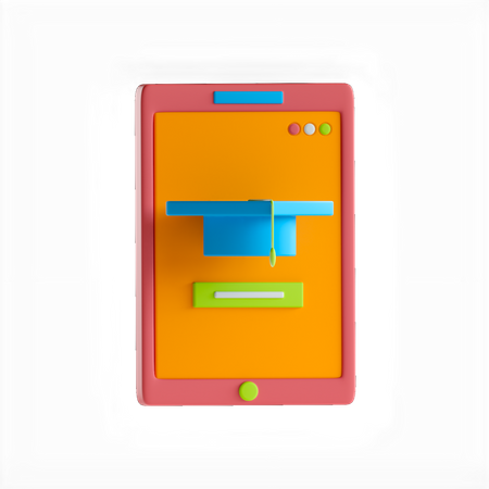 Education Apps  3D Icon