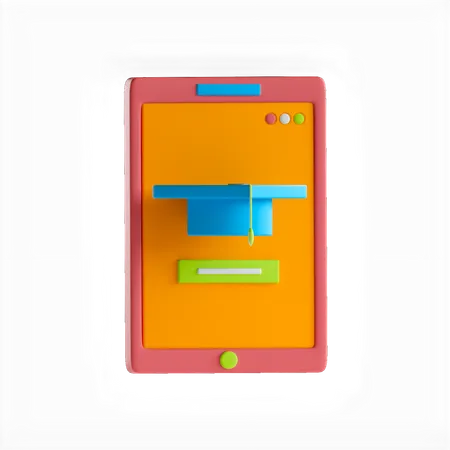 Education Apps  3D Icon