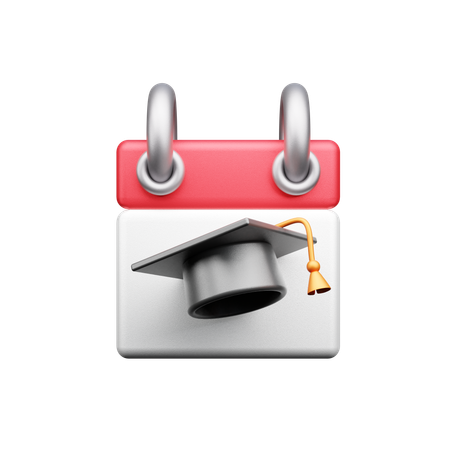 Education Calendar  3D Icon