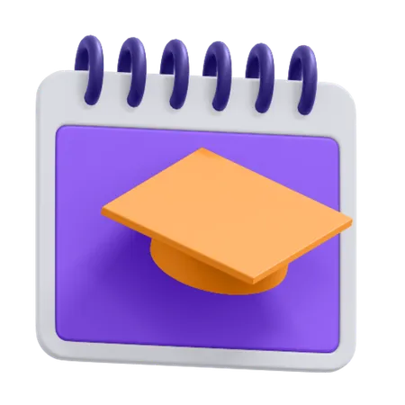 An Icon Of Education Calendar 3D Icon
