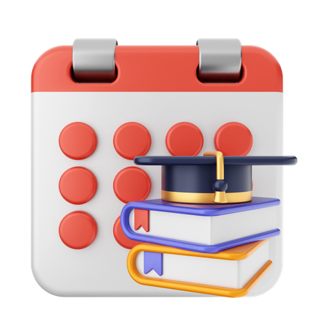 Education Calendar  3D Icon