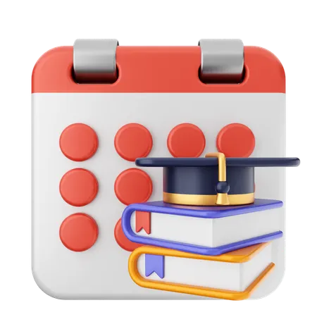 Education Calendar  3D Icon