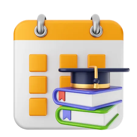 Education Calendar  3D Icon