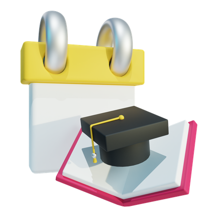 Education Calendar  3D Icon