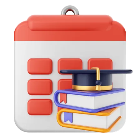 Education Calendar  3D Icon