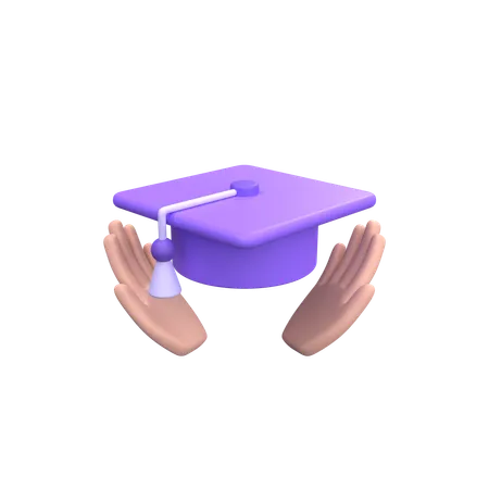 Education Cap  3D Icon