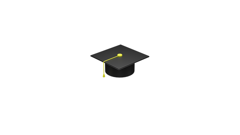 Education cap  3D Icon