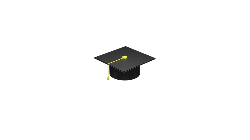 Education cap  3D Icon