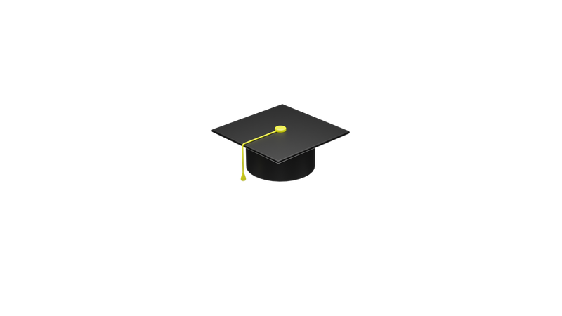 Education cap 3D Icon
