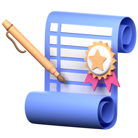 Education Degree  3D Icon