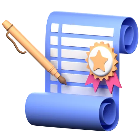 Education Degree  3D Icon