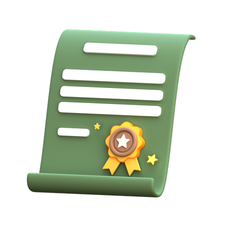 Education Degree  3D Icon