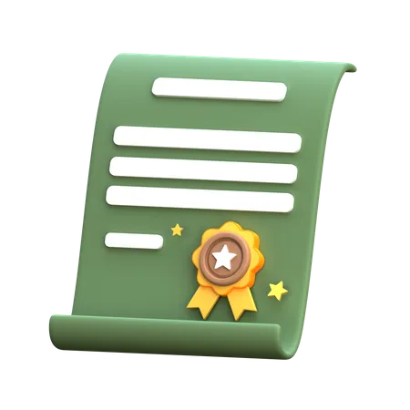 Education Degree  3D Icon