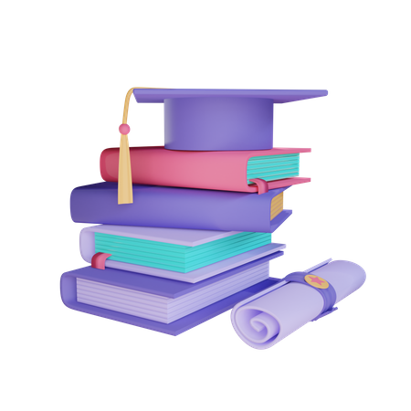 Education Degree  3D Illustration