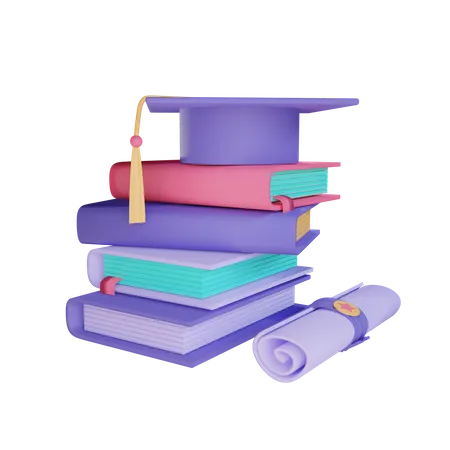 Education Degree  3D Illustration