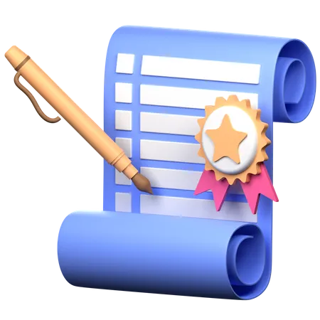 Education Degree 3 D Icon 3D Icon