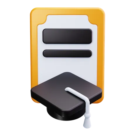 Education Diploma  3D Icon