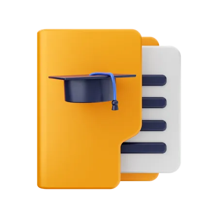 Education Folder 3D Icon