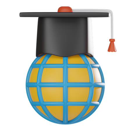 Éducation mondiale  3D Icon