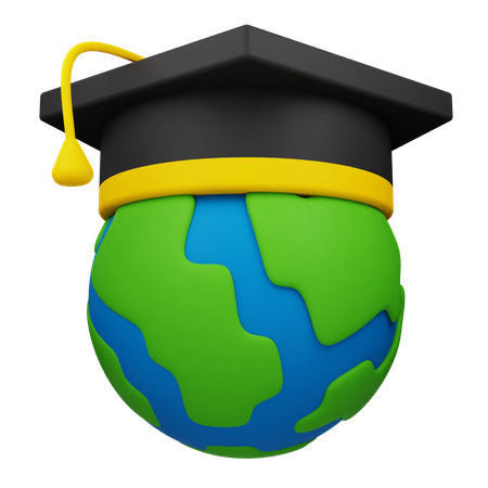 Éducation mondiale  3D Icon