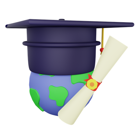 Éducation mondiale  3D Icon