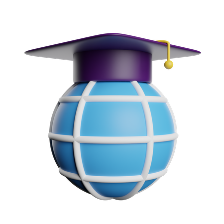 Éducation mondiale  3D Icon