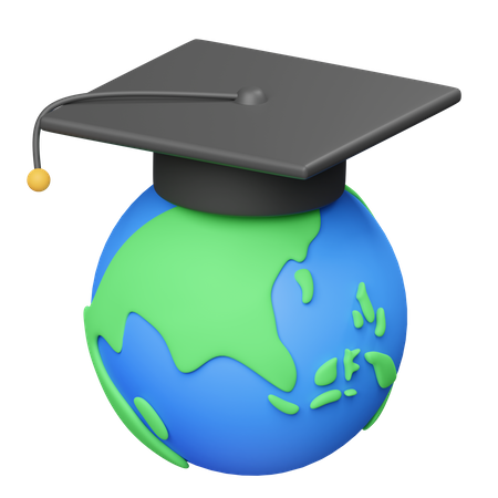 Éducation mondiale  3D Icon