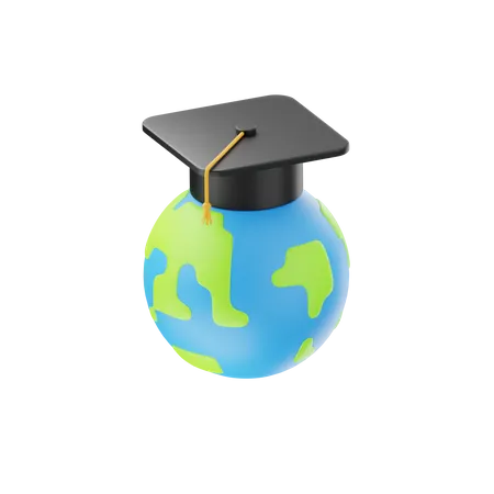 Éducation mondiale  3D Icon