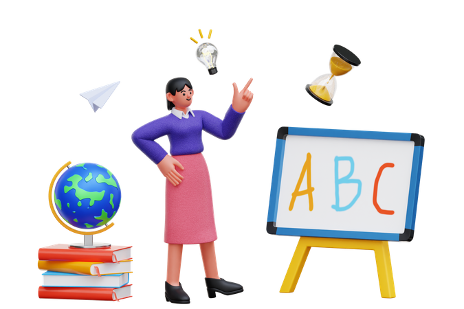 Education idea  3D Illustration