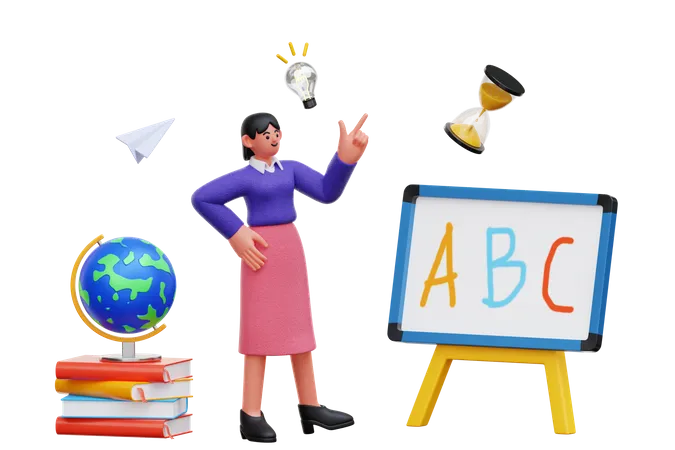 Education idea  3D Illustration