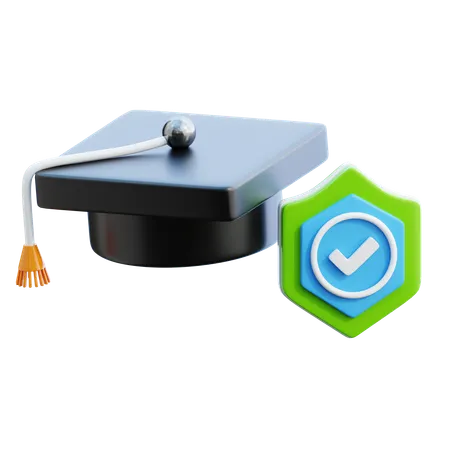 Education insurance  3D Icon