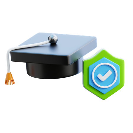 Education insurance  3D Icon