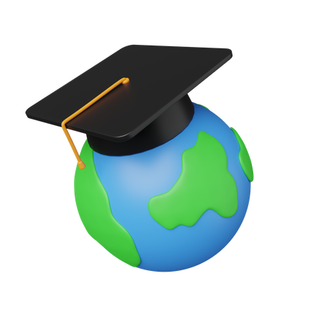 Éducation mondiale  3D Icon