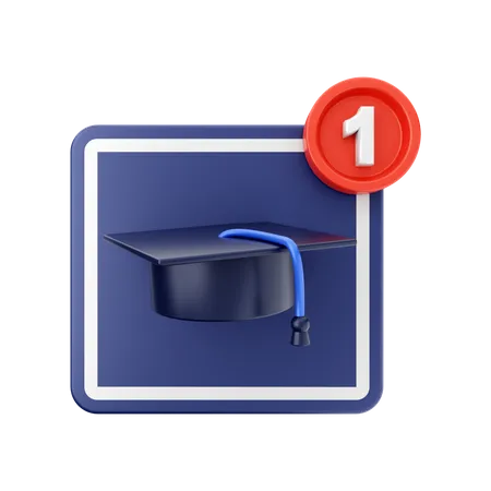 Education Notification  3D Icon