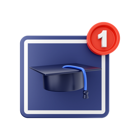 Education Notification 3D Icon
