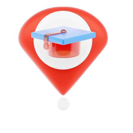 Education Pin  3D Icon
