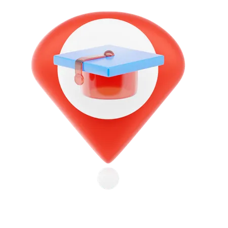 Education Pin  3D Icon