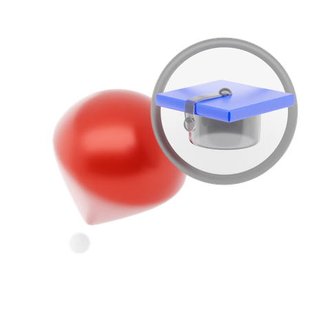 Education Pin  3D Icon