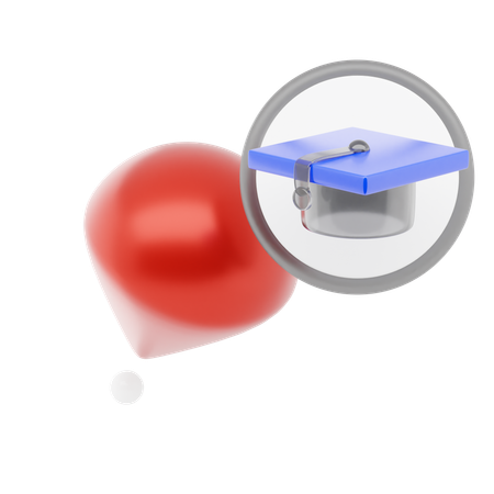 Education Pin  3D Icon