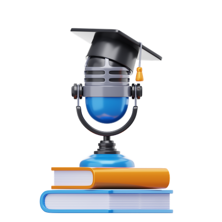 Education Podcast  3D Icon