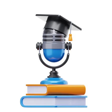 Education Podcast  3D Icon