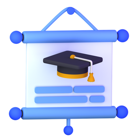 Education Presentation  3D Icon