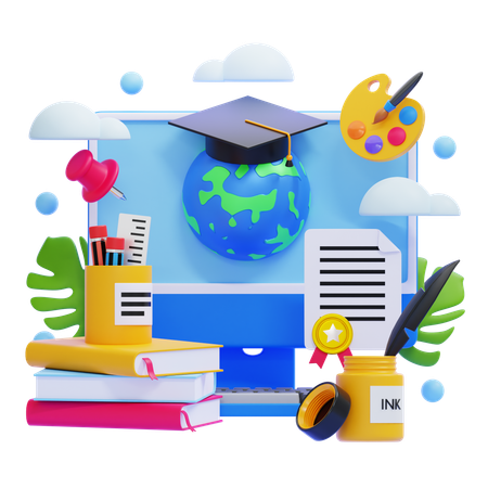 Education Skills  3D Illustration