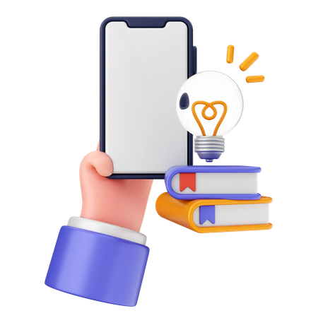 Education Smartphone  3D Icon