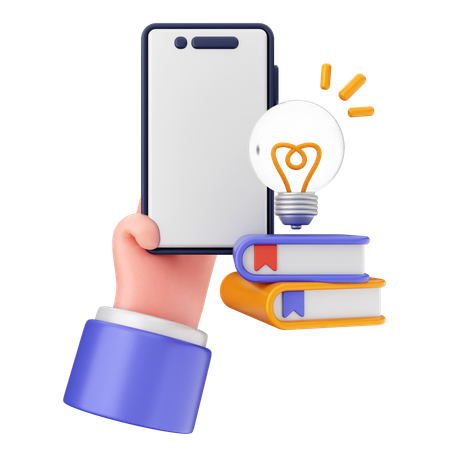 Education Smartphone  3D Icon