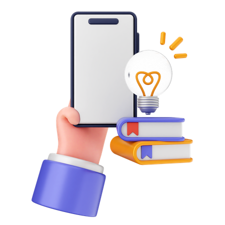 Education Smartphone  3D Icon