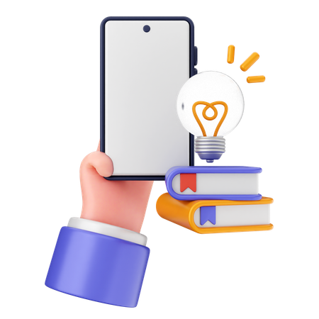 Education Smartphone  3D Icon